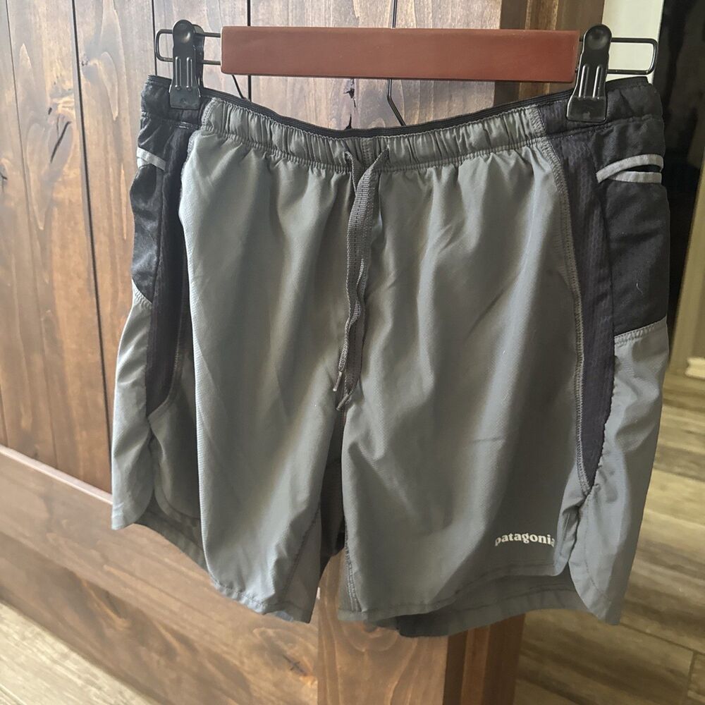 Patagonia Shorts Mens Small Gray/Black Lined Athletic Running Casual Pockets - Picture 13 of 14